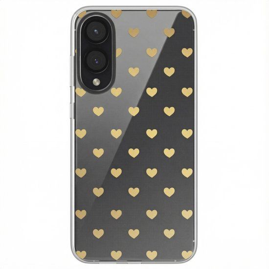 imoshion Hoesje - Geschikt voor Samsung Galaxy S25 Edge - Design hoesje - Golden Hearts