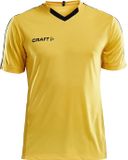 Craft Progress Contrast Shirt Korte Mouw Heren - Zwart / Geel | Maat: S
