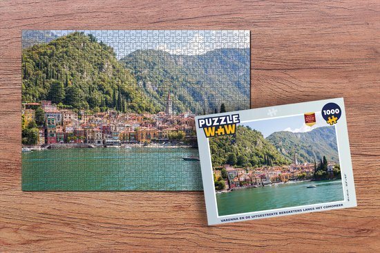 MuchoWow Puzzel Varenna - Comomeer - Bergen - Legpuzzel - Puzzel 1000 stukjes volwassenen