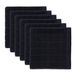 DII Massief Windowpane Vaatdoek Set, Katoen, Zwart, 12x12