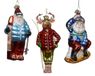 Decoris Figuur glas kerstman 14cm