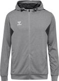 Hummel Hmlauthentic Pl Zip Hoodie Heren L Grey Melange
