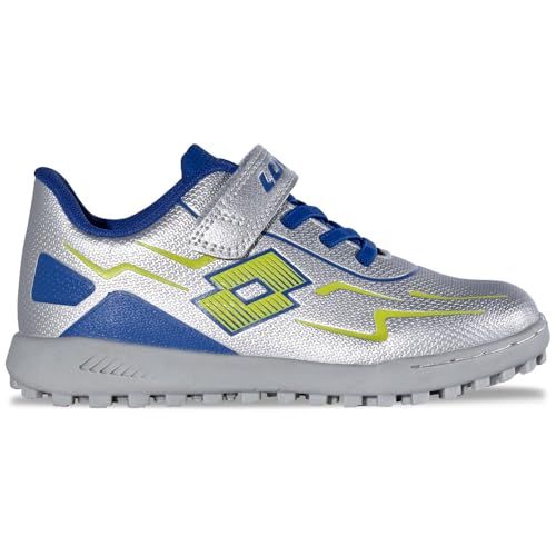 Lotto KOBATO K voetbalschoenen voor kinderen 2601520T 8050 Zilver/Blauw