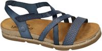 Yokono Dames Blauwe Plateau Sandalen Maat 36