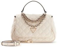 GUESS Giully II Top Handle Flap Bag Bone crème