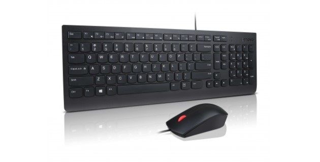 Lenovo 4X30L79912 - Toetsenbord - Zwart - USB - Bedraad - Met Muis
