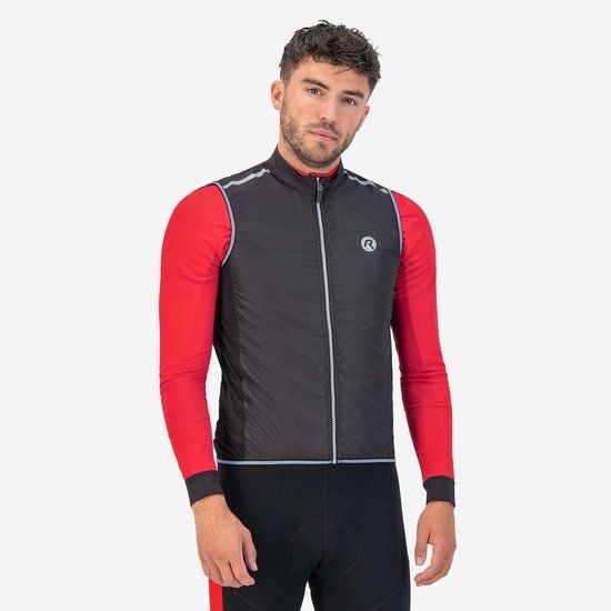 Rogelli Core Mouwloos Fietsvest Heren - Winddicht - Zwart - XXL