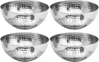 Secret de Gourmet Schaaltjes - 10x - RVS metaal - slakommetjes - D19 cm