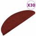 vidaXL - Trapmatten - Zelfklevend - 30 stuks - 56x17x3 cm - Rood