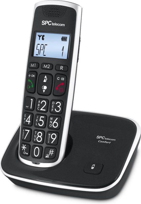 SPC 7608N DECT-telefoon Nummerherkenning Zwart