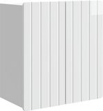 vidaXL Wandkast Hoogglans Wit 59 x 31 x 64 cm Bewerkt hout