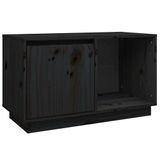 Bol Meuble TV 74x35x44 cm pin massif noir