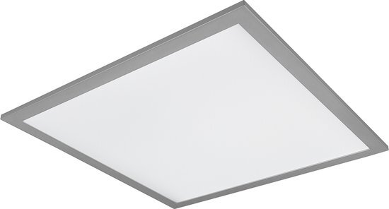 BES LED LED Plafondlamp - Plafondverlichting - Trion Tirus - 18W - Aanpasbare Kleur - Vierkant - Mat Titaan - Aluminium