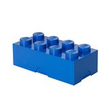LEGO Lunchlåda med 8 pluppar, liten förvaringsbehållare eller pennställ, Blå