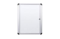 Bi-Office Enclore Extra Magnetische Vitrinekast, Geanodiseerd Aluminium Omlijsting, Verticaal 4xA4