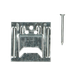 pgb-Europe PGB-FASTENERS Profielklem type K Ø 2mm + nagel Zn 250 st 000KLE00100203
