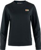 Fjällräven Vardag Dames Zwart Ronde Hals Lange Mouw Katoen Casual Sportmode Fitness & Training