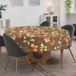 ANRO Tafelkleed Herfstbladeren Bruin Rond Ø120cm