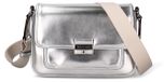 Michael Kors Zilveren schoudertas van polyester met magnetische sluiting