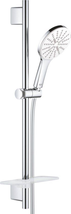GROHE Rainshower SmartActive 130 Glijstangset - 60 cm - Chroom/Moon White