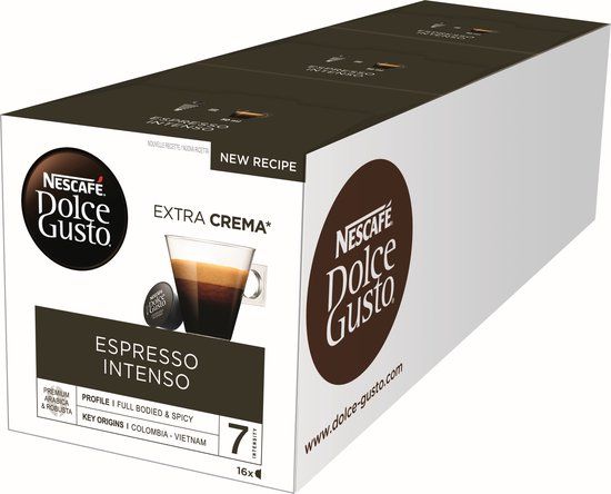 Dolce Gusto Espresso Intenso Koffie Cups - 3 x 16 Cups