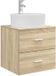 vidaXL Wandgemonteerde wastafelmeubel Sonoma Eiken 49,5 x 44,5 x 65 cm