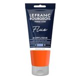 Lefranc Bourgeois 302124 Fine Acrylverf – Fluo Oranje, 80 ml Tube, Cremige Acrylfarbe Sneldrogend, Lichtecht & Waterbestendig