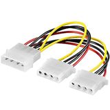 PremiumCord KN-1 Voeding splitter voor Molex 5,25"-2XMolex 5,25" harde schijf splitter