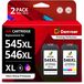 Canon Cartouches couleur 545XL, 546XL, noir et tricolore, pour 400 pages