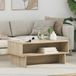 vidaXL Salontafel Sonoma Eik 80 x 46 x 35 cm Bewerkt hout