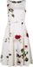 H&R London Maeva Swing Dress Dames Midi-jurk