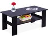 Merkloos Relaxdays Salontafel met opbergruimte - 43,5x100x50 cm - zwart
