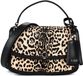 GUESS Audrey Convertible Xbody Flap Leopard veelkleurig Leren schoudertas handtas