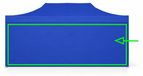 Ambitent Paroi latérale pour tonnelle pliante 6m ALU Standard et Premium (tonnelles 3x6m) Bleu