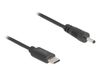 DeLOCK 85403 Câble USB C vers DC 0,27 m Noir