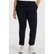 Plus Basics slim fit broek van travelstof donkerblauw