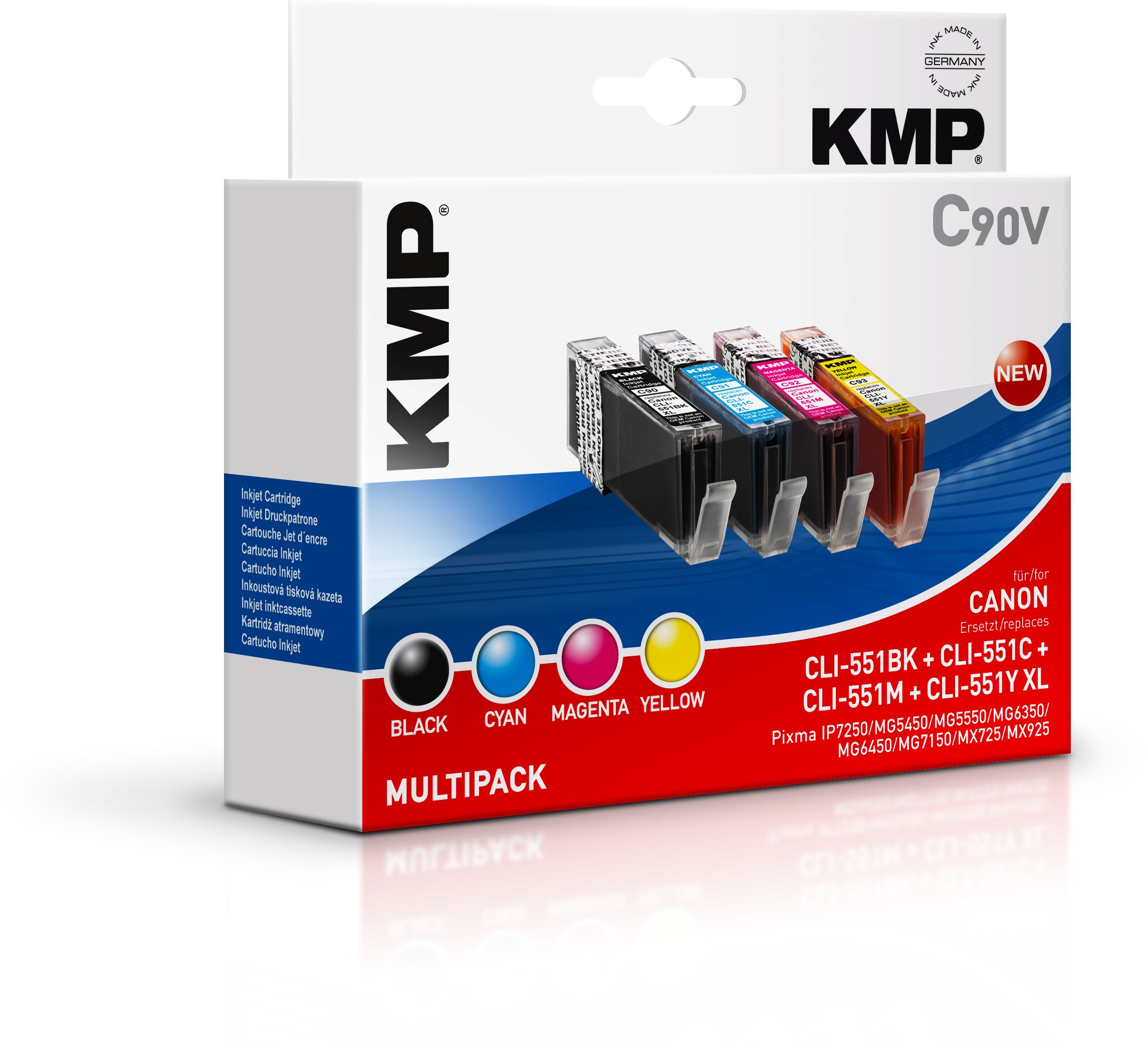 KMP C90V multi pack / cyaan, geel, magenta, zwart