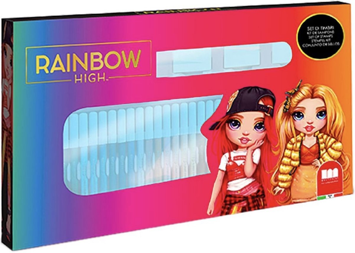 UNDERCOVER gmbh Rainbow High Feltipens Set With Stamps 40pcs.