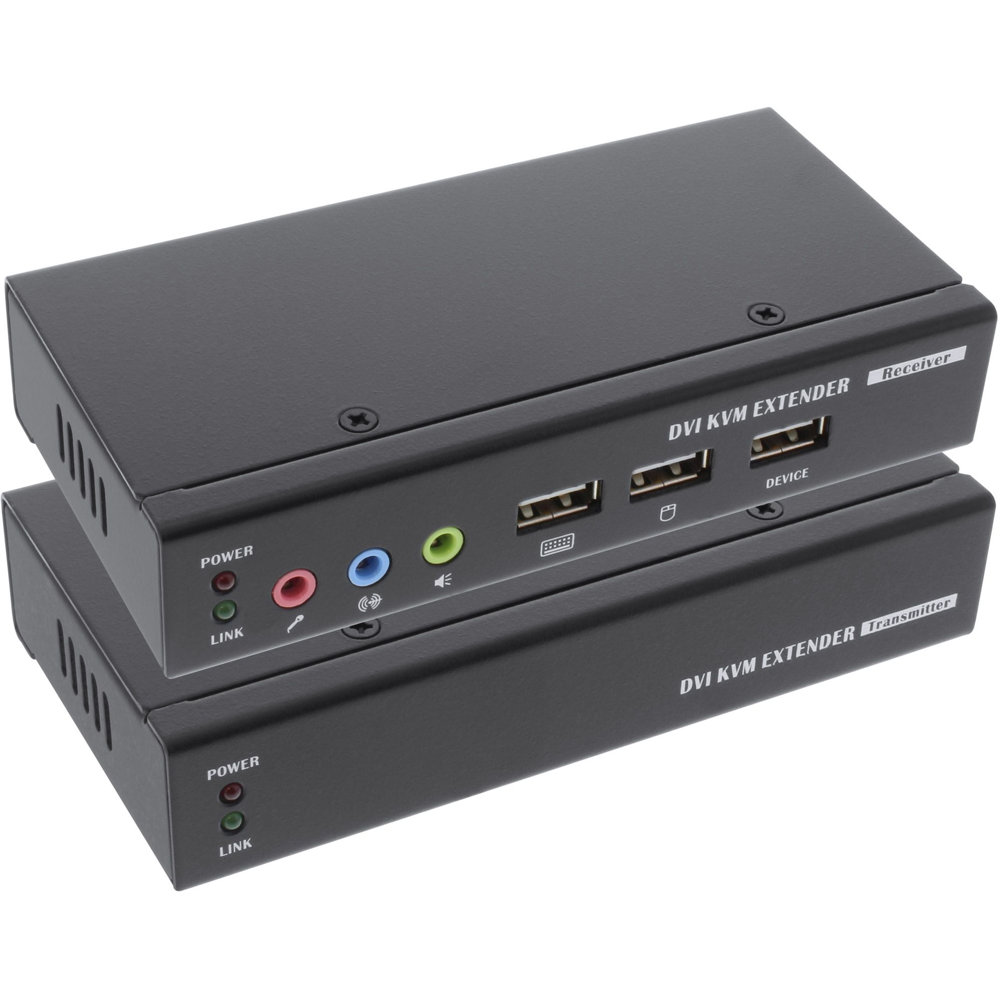 Inline 61640 KVM Extender - Zwart - Bedraad - 1920 x 1200 pixels
