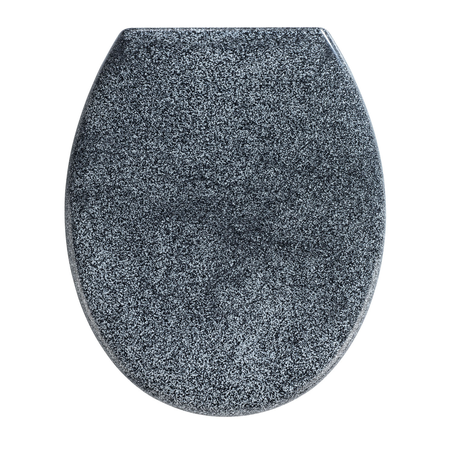 WENKO 18902100 Toiletbril - grijs - 2200 g