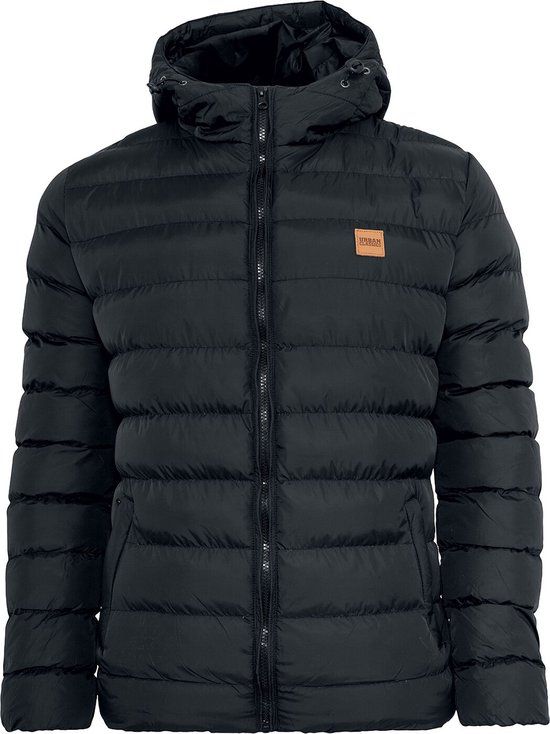 Urban Classics Basic Bubble Heren Tussenseizoensjas - zwart - 3XL