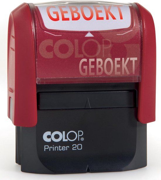 Colop - formulestempel Printer tekst: GEBOEKT