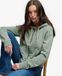 Superdry Athletic Essentials Crop Hoodie Green Size: 34