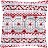 Vervaco Kruissteekkussen kit Kerst Noors motief 40x40 cm