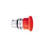 Schneider ZB4BC4 frontelement rond voor paddenstoeldruktoets, zonder vergrendeling, diameter 40 mm, rood, diameter 22 cm