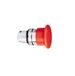 Schneider ZB4BC4 frontelement rond voor paddenstoeldruktoets, zonder vergrendeling, diameter 40 mm, rood, diameter 22 cm