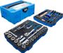 BGS dopsleutel- en hamer- / tangen- / schroevendraaierset 6,3 mm (1/4") / 12,5 mm (1/2") BGS systainer® 77-delig
