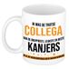 Bellatio Decorations Cadeau koffie/thee mok voor collega - oranje - afscheid collega - keramiek