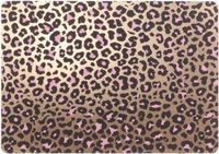 Merkloos Tafel placemats/onderleggers - 4x - panterprint brons - 30 x 45 cm - Tafel dekken