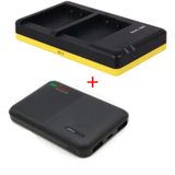 Panasonic Powerpakket Deluxe: DMW-BLC12 duo oplader + 5000mAh Powerbank voor 2 Panasonic accu's DMW-BLC12